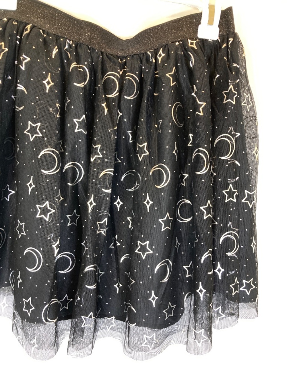 Cat & Jack NWT Moon and Stars Black Silver Sz XL 14/16 YOUTH Tutu Bottom - Picture 12 of 12